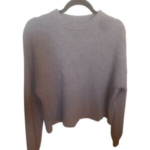 BP Gray Crew Neck Sweater with Relaxed Fit